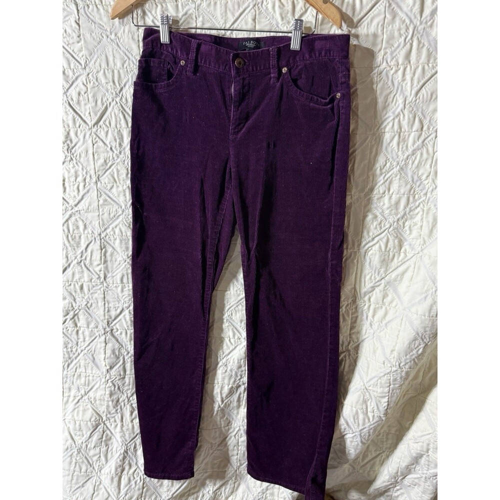 Talbots Petite Purple Cotton Corduroy Bootcut Pants w/ Pockets Size 6P